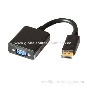 DisplayPort to VGA Cable, Supports 8CH and Uncompressed 24-bit Audio, 2,560 x 1,600-pixel ResolutionNew